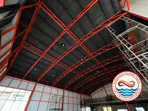 พ่นโฟมโชว์รูมรถ อุดรธานี โฟมสีดำ